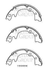 KIA BONGO- KAMYONET- 02/04; ARKA FREN PABUCU (ÇIFT TEKER) (110X55) (DAIWA)