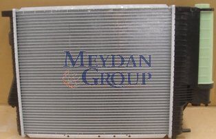 BMW 5 SERI- E39- 96/00; SU RADYATÖRÜ MANUEL (PLASTIK KAZAN) ALÜMINYUM 2SIRA PETEK 52.5/44 (TOMSUN)