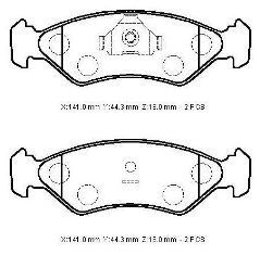 CITROEN SAXO- 96/00; ÖN FREN BALATASI (DISK) (141X44,3X18) (BRAMAX)