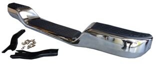 FORD RANGER- PICK UP- 98/07; ARKA TAMPON NIKELAJLI (ALTI OVAL)(BAGLANTI BRAKETLERI ILE) (FPI)