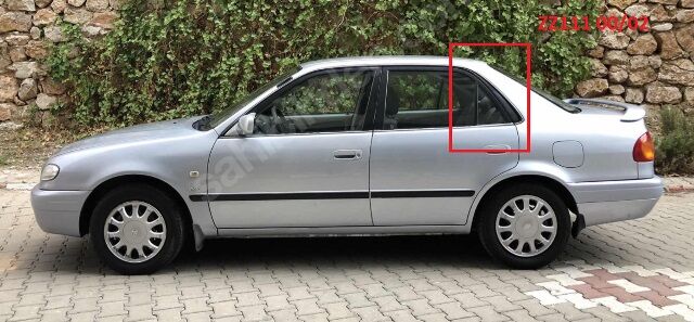 TOYOTA COROLLA- AE111- 99/00; ARKA KAPI ÇITASI (ARKA) SAG/SOL SET