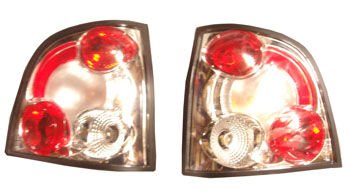 VOLKSWAGEN POLO- 5- 02/05; MODIFIYE STOP LAMBASI SAG/SOL SET 2 PARÇA NIKELAJLI/KIRMIZI/BEYAZ (TY