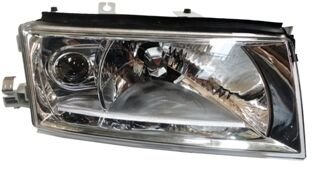 SKODA OCTAVIA- 01/10; FAR LAMBASI SAG ELEKTRIKLI/MOTORSUZ/MERCEKLI (SEFFAF CAM)(8FIS)(H4/H3)EUROLAMP