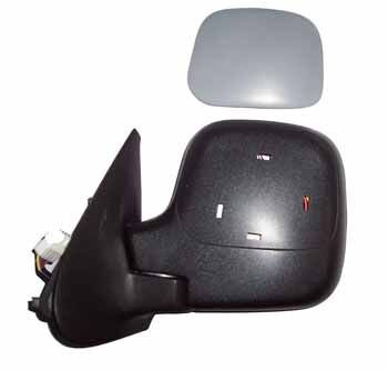 CITROEN BERLINGO- 96/03; KAPI AYNASI SOL ELEKTRIKLI/ISITMALI GRI KAPAKLI 5FISLI (TW)