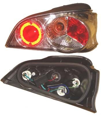 PEUGEOT 106- 97/01; MODIFIYE STOP LAMBASI SAG/SOL SET 2 PARÇA KIRMIZI/BEYAZ (TYC)