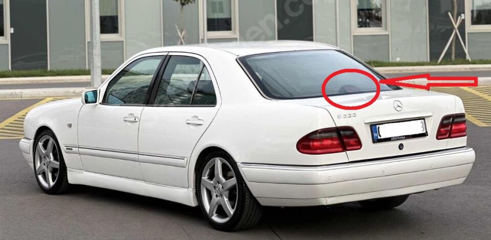 MERCEDES E CLASS- W210- 00/02; ARKA FREN LAMBA ÇERÇEVE KAPAGI (3.STOP)