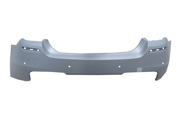 BMW 5 SERI- F10- 10/16; ARKA TAMPON GRI (SENSÖR DELIKLI)(ÇEKI DEMIRI KAPAKLI) (M-PAKET) (TYG)