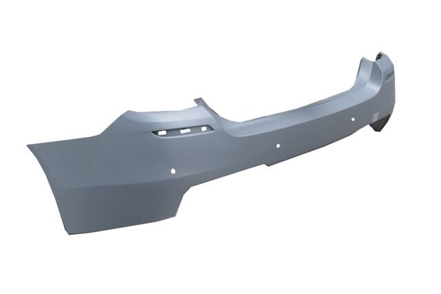 BMW 5 SERI- F10- 10/16; ARKA TAMPON GRI (SENSÖR DELIKLI)(ÇEKI DEMIRI KAPAKLI) (M-PAKET) (TYG)
