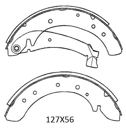 PEUGEOT BOXER- 90/94; ARKA FREN PABUCU 2,0/2,5/2,8 (127X56)(18 KISILIK) (FMK)