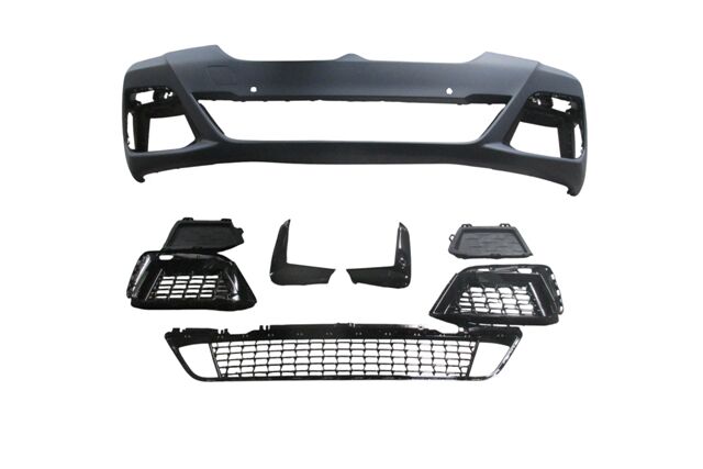 BMW 5 SERI- G30- 20/22; ÖN TAMPON ASTARLI(SIS DLKSIZ KAPAK/IZGARALI)(SENSÖR D.LI/ÇEKI KAPAKLI)M-TECH