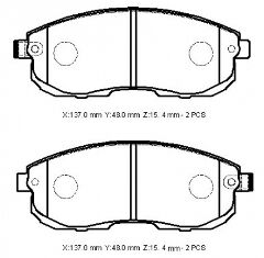 NISSAN JUKE- 11/19; ÖN FREN BALATASI 1,5/1,6 (DISK) (137X48X15.4)(DAIWA)