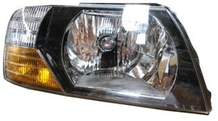 MITSUBISHI PAJERO- 00/03; FAR LAMBASI SAG MANUEL SIYAH TIP SARI/BEYAZ SINYALLI (FAMELLA)