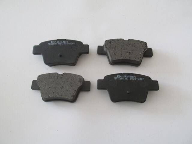 PEUGEOT 307- 06/08; ARKA FREN BALATASI (KABLOSUZ)(DISK) (94.5x46.77x16.9)(BRAMAX)