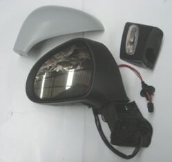 PEUGEOT 308- 08/13; KAPI AYNASI SOL ELEKTRIKLI/ISITMALI/SINYALLI GRI KAPAKLI 6+2 FISLI (FAMELLA)