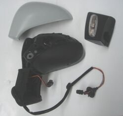 PEUGEOT 308- 08/13; KAPI AYNASI SOL ELEKTRIKLI/ISITMALI/SINYALLI GRI KAPAKLI 6+2 FISLI (FAMELLA)