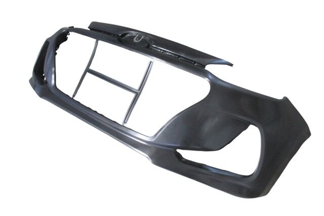 HYUNDAI I10- 16/19; ÖN TAMPON SIYAH (SIS/PANJUR DELIKI) (TYG)